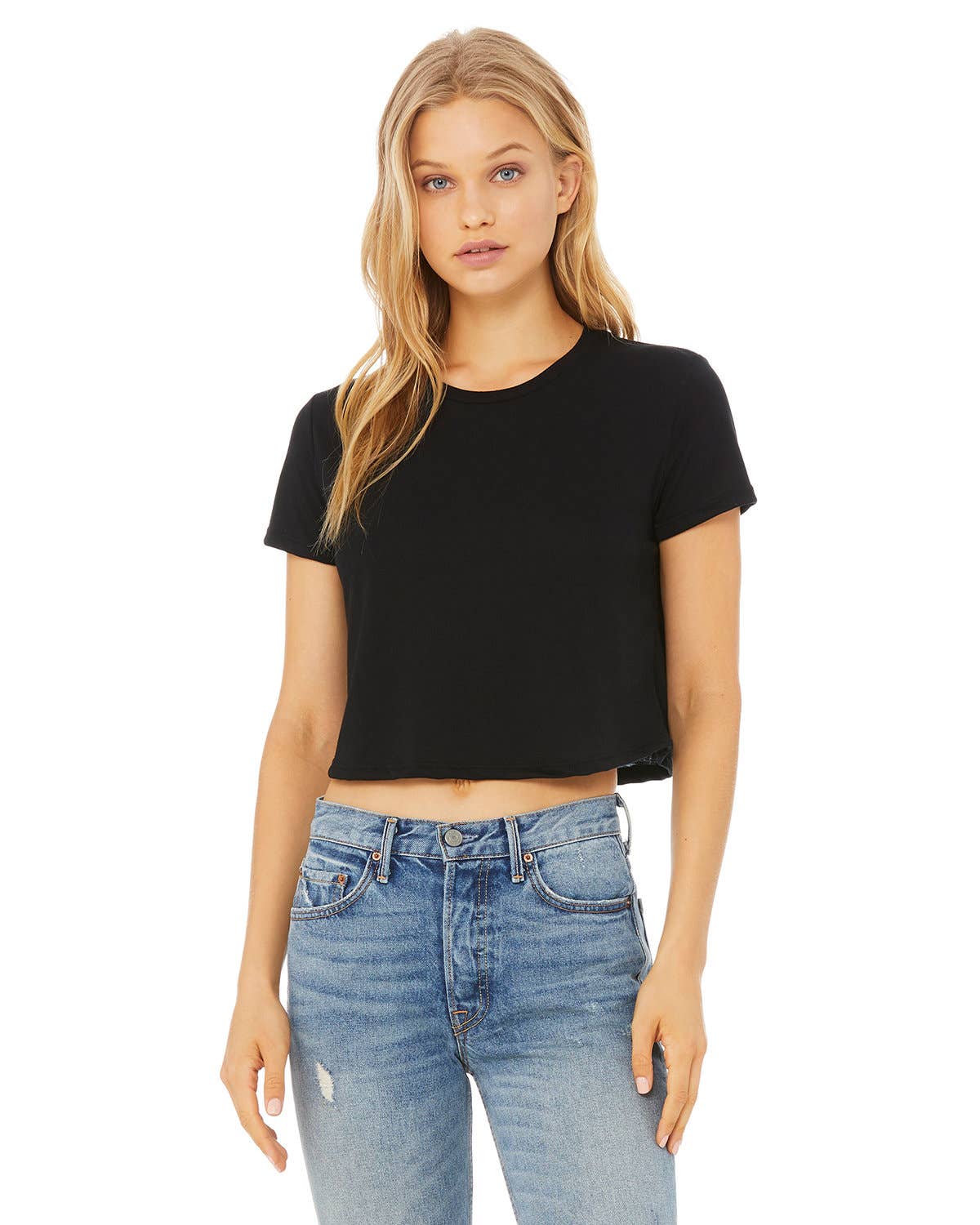 Total Apparel - Wholesale T-Shirt - Women's - Bella + Canvas Ladies' Flowy Cropped T-Shirt | B88827