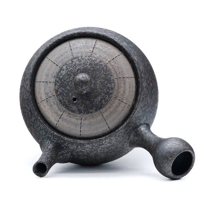 Tezumi - Wholesale Tea Pot - Japanese Kyusu - 藤田徳太 Fujita Tokuta - Haikake Patterned Tokoname Teapot - 330ml5