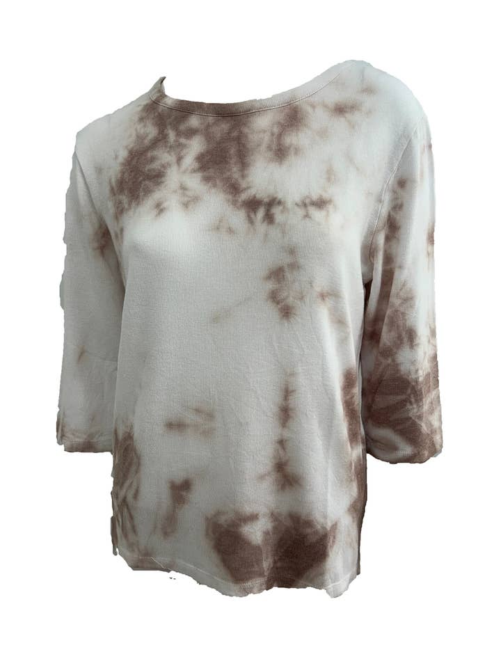 Batikkleid mit 3/4-Ärmeln und Rundhalsausschnitt für den Großhandel von French Kyss