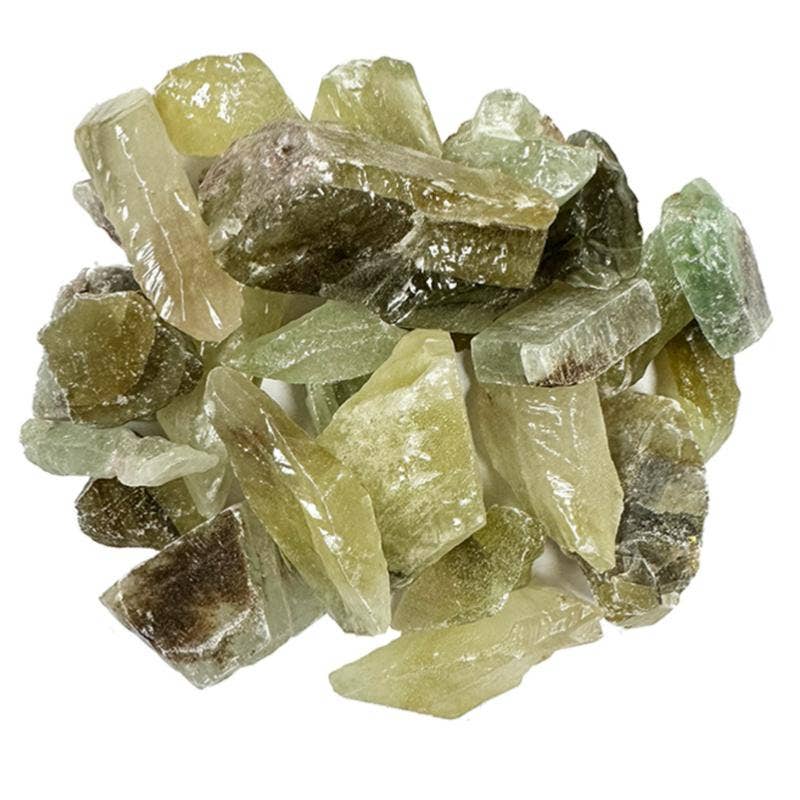 La Boîte à Cailloux - Venta al por mayor Piedras/cristales espirituales - Calcita verde cruda de México A0