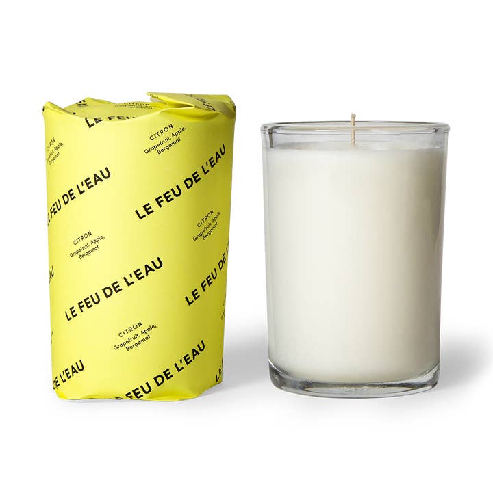 Le Feu De L'eau - Wholesale Jar/Filled Candle - Citron - 8 oz0
