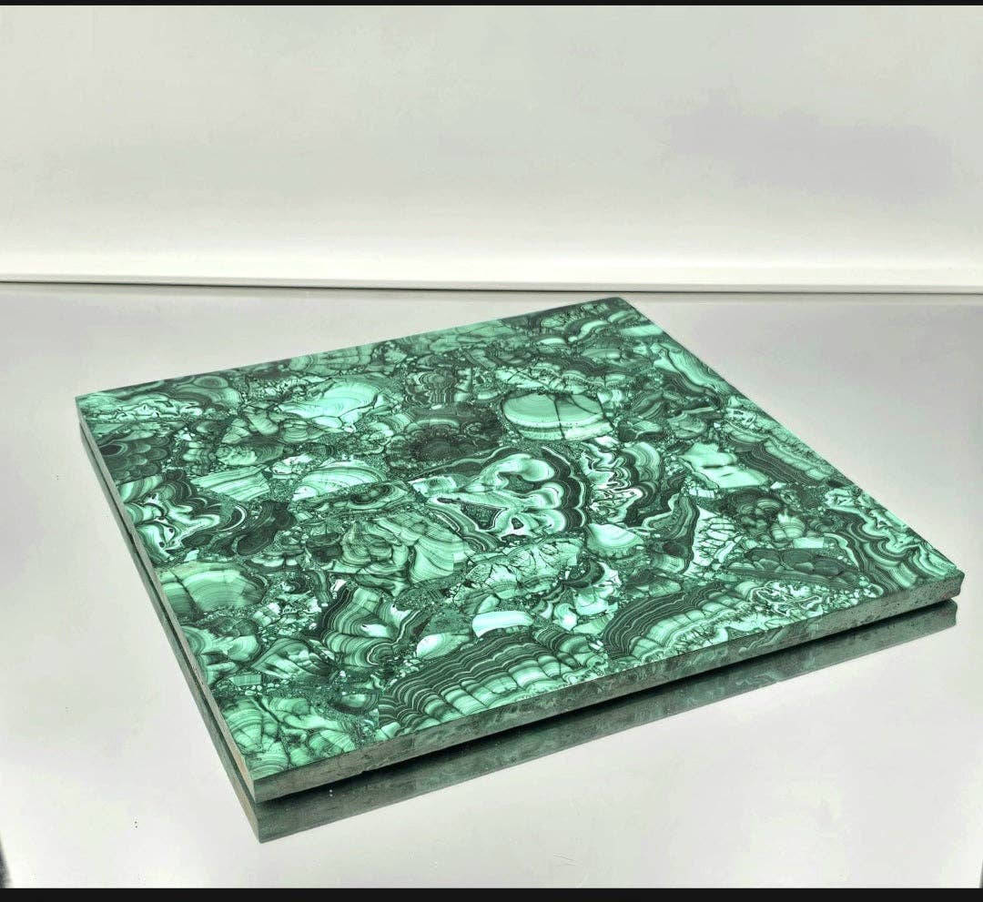 Distinction Crystals - Wholesale Spiritual Stone/Crystal - XL Malachite Crystal Plate / Tile0
