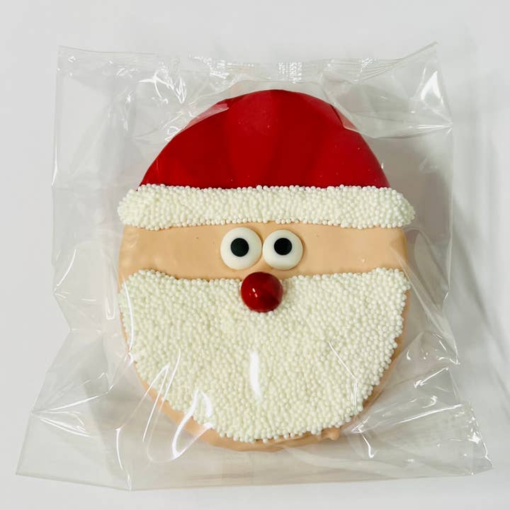 Rae Lou's Edible Art - Vente Friandises enrobées de chocolat - Croustillant visage de Père Noël2