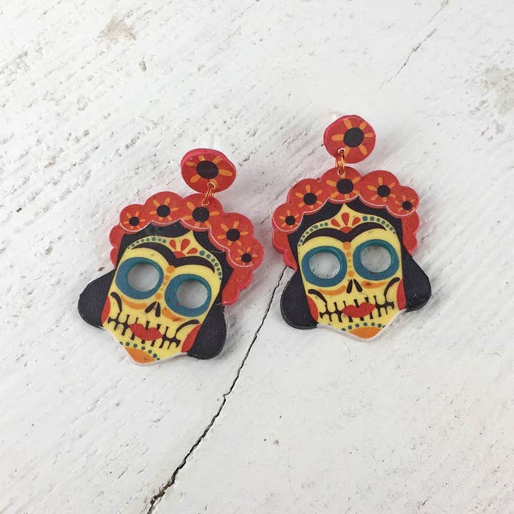 Pipapaper - Wholesale Dangle Earrings - CATRINA-3 PENDING MEXICO1