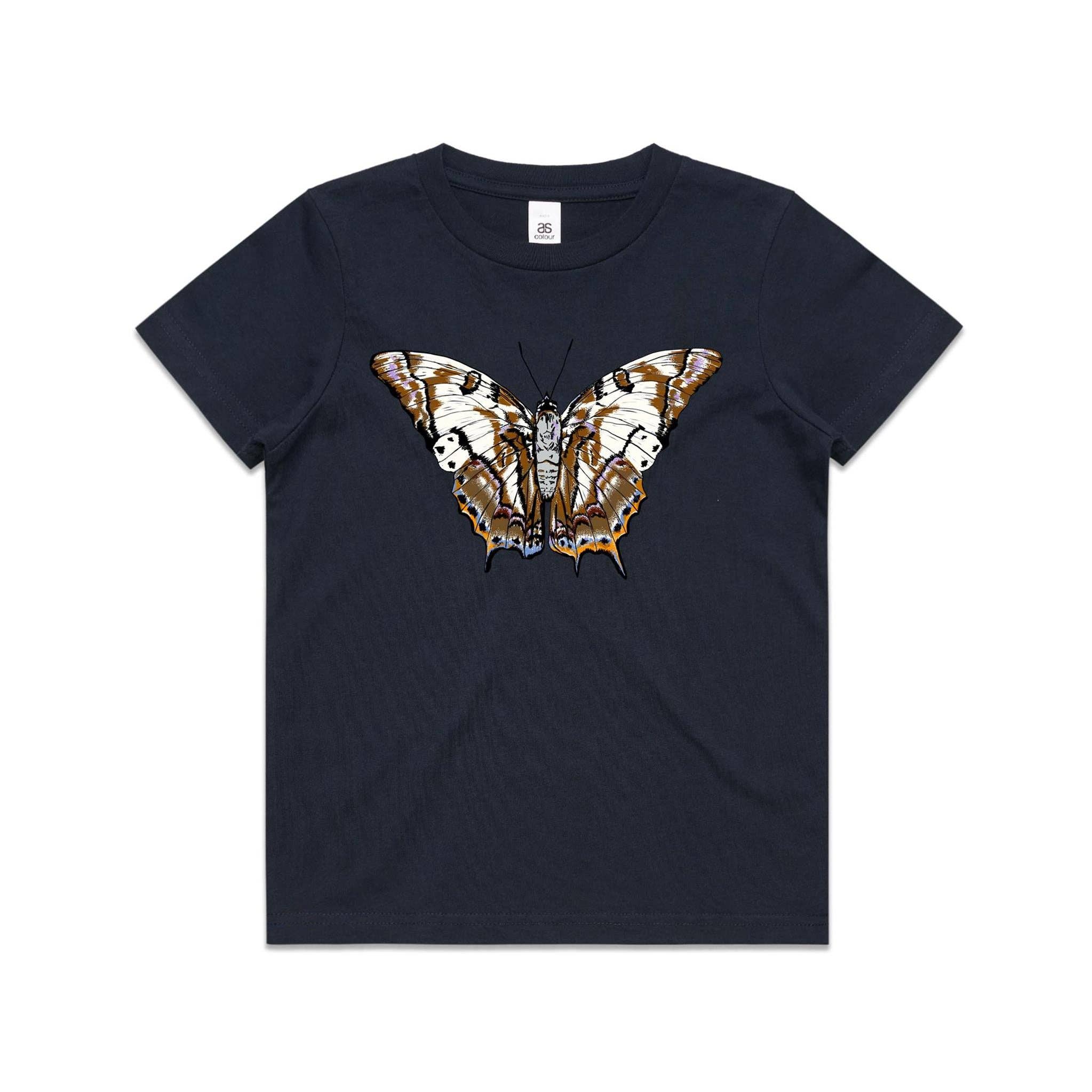 High Tees - Wholesale Screen Printed T-Shirt - Kids - Tailed Emperor Butterfly Kids T shirt2