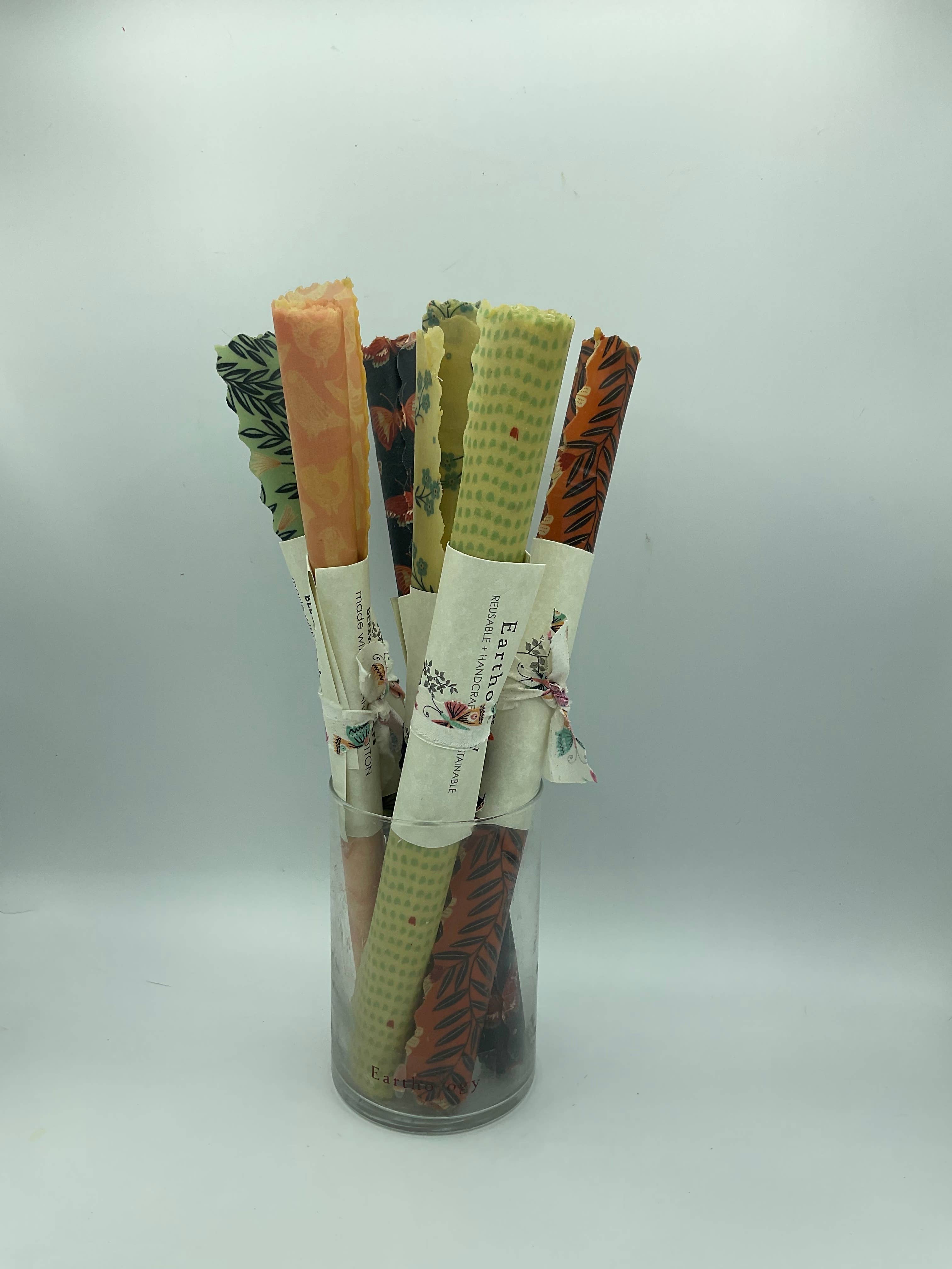 Earthology – Engroshandel Indpakning/pose til opbevaring af mad – Enkelt Stor Bivoks Wraps