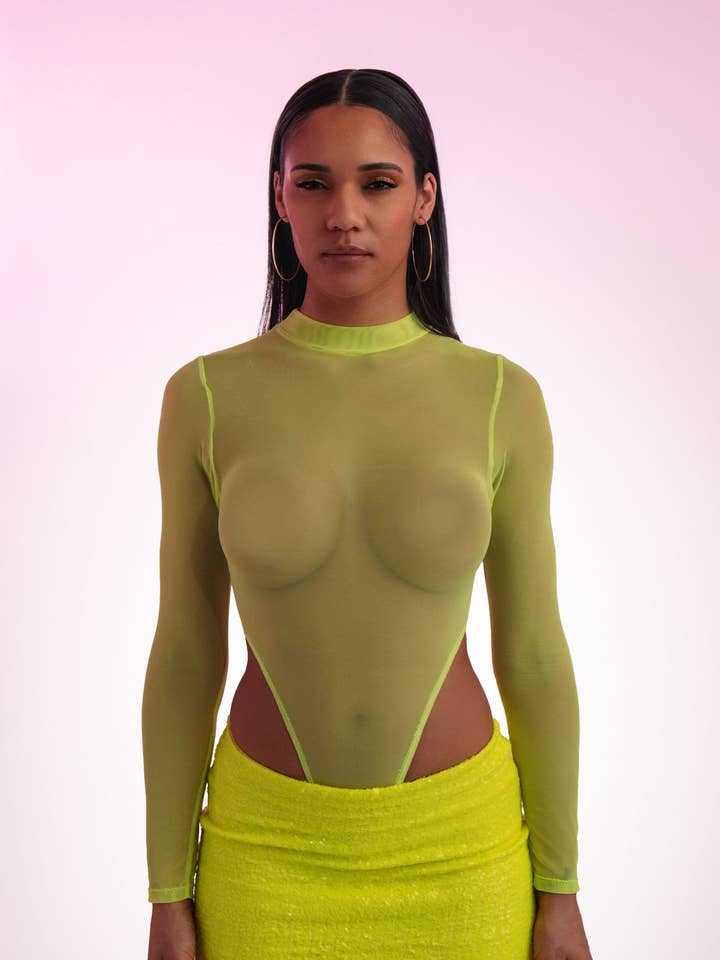 Sherry Sheer Bodysuit Top for wholesale by Maui X Lolita