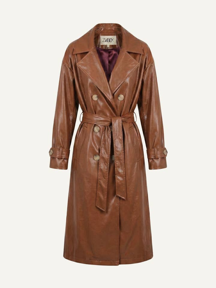 Trench Coat - Chocolate Brown for wholesale by Mellow