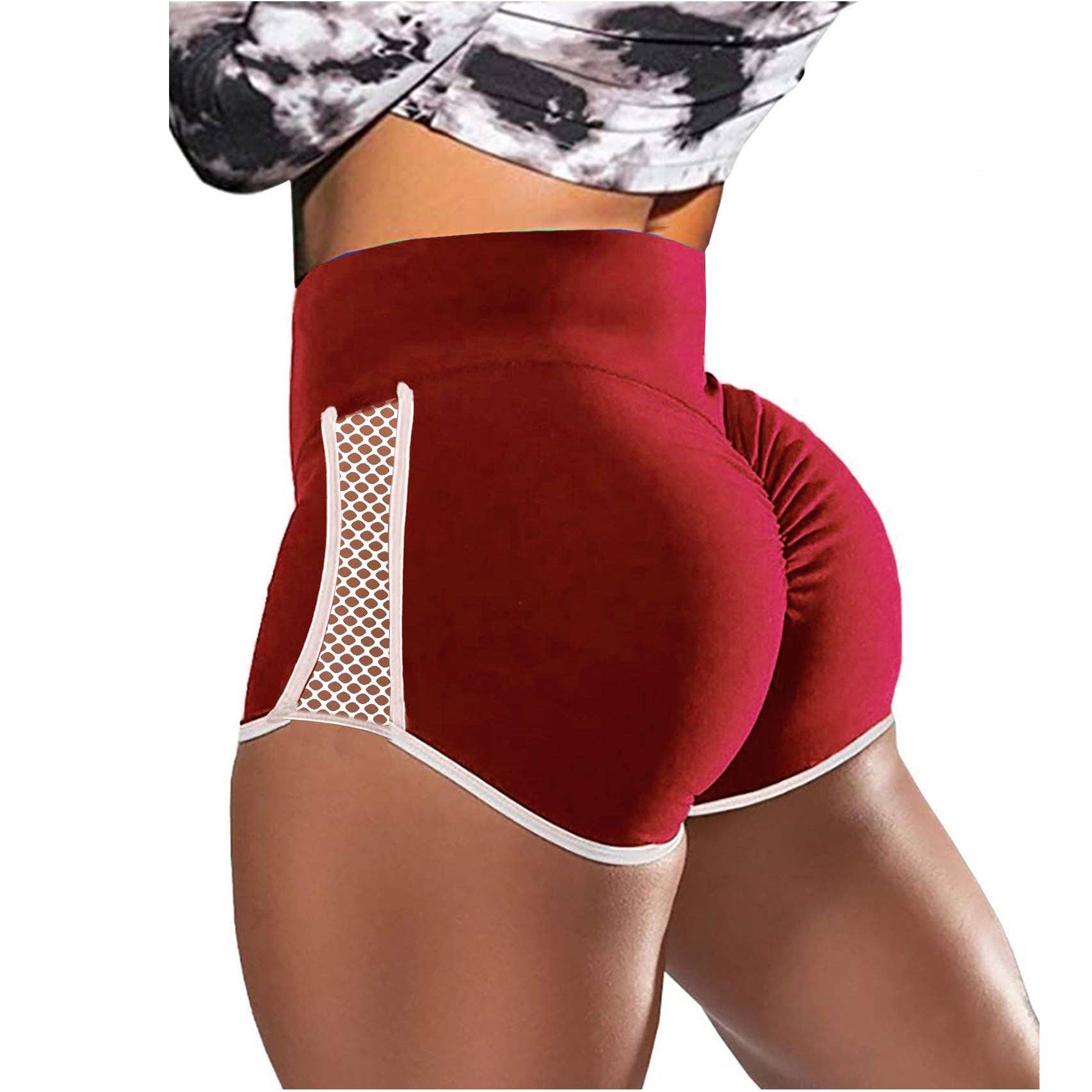 Tourtiwi - Wholesale Athletic Shorts - Women's - Contrast Low-Rise Track Shorts1