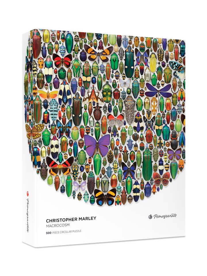 Christopher Marley: Macrocosm 500-Piece Circular Jigsaw Puzzle for wholesale by Pomegranate