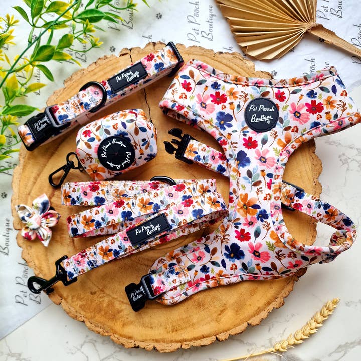 Pet Pooch Boutique - Wholesale Pet collar – Dog - Little Enchanted Meadows Floral Dog Collar/Opt Accessory6