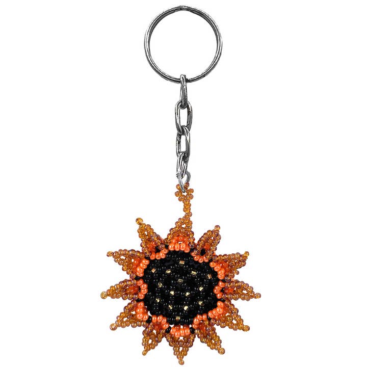 Pichincha - Wholesale Keychain - Women's - Beaded Sunflower Seed Bead Figurine Keychain2