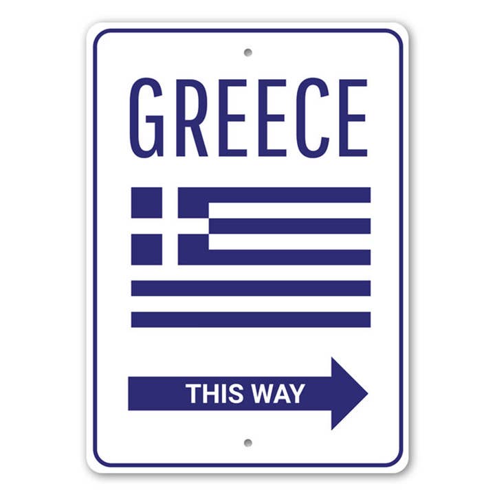 Lizton Sign Shop, Inc - Wholesale Sign - Greece This Way Sign