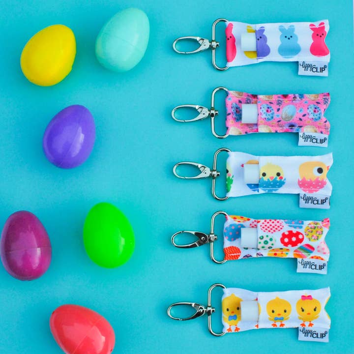 LippyClip Lip Balm Holder - Wholesale Lip Balm Case/Holder - Joyful Easter Eggs LippyClip® Lip Balm Holder for Chapstick