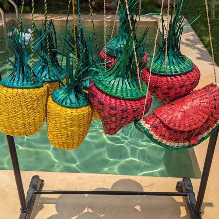 The Faria - Wholesale Crossbody Bag - Women's - Strawberry Straw bag / Strawberry bag / Fruit bag