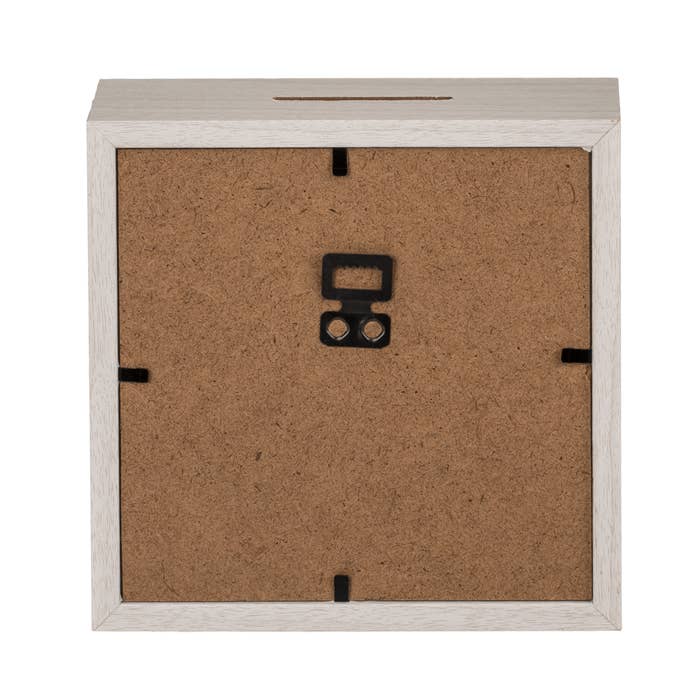 Out of the blue KG – wholesale Money/piggy bank – White wooden savings box, Travel Fund,1