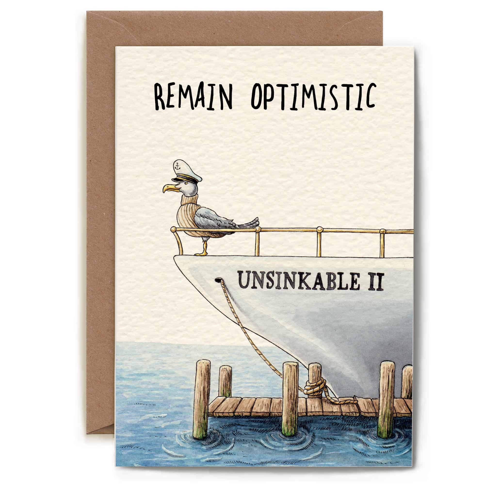 Bewilderbeest - Wholesale Everyday Greeting Card - Remain Optimistic Card - Be Positive Card1