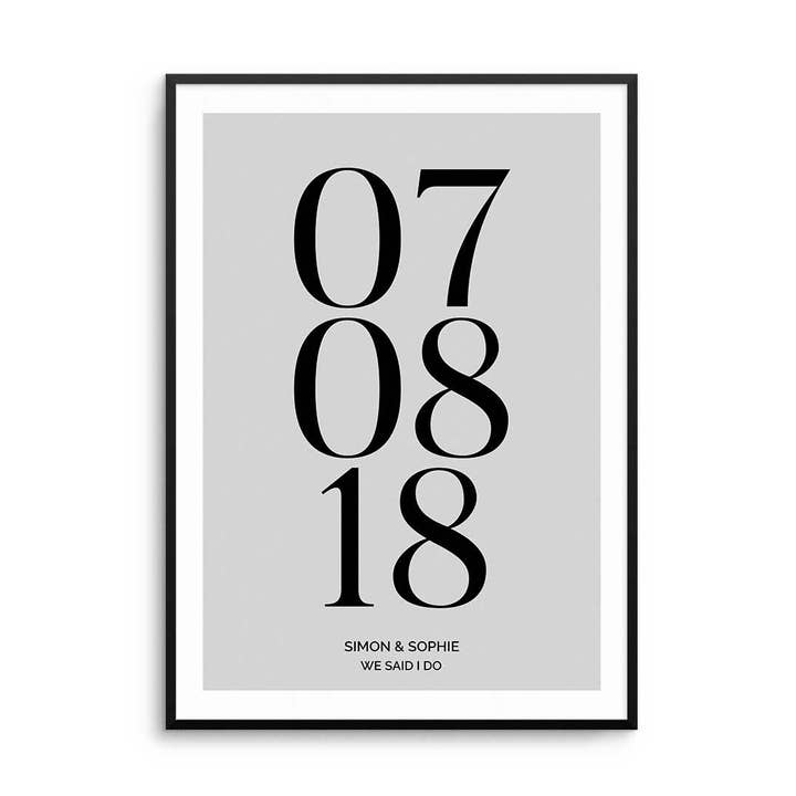 Personliggjort Dato- & Teksttryk II for engroshandel hos D'LUXE PRINTS