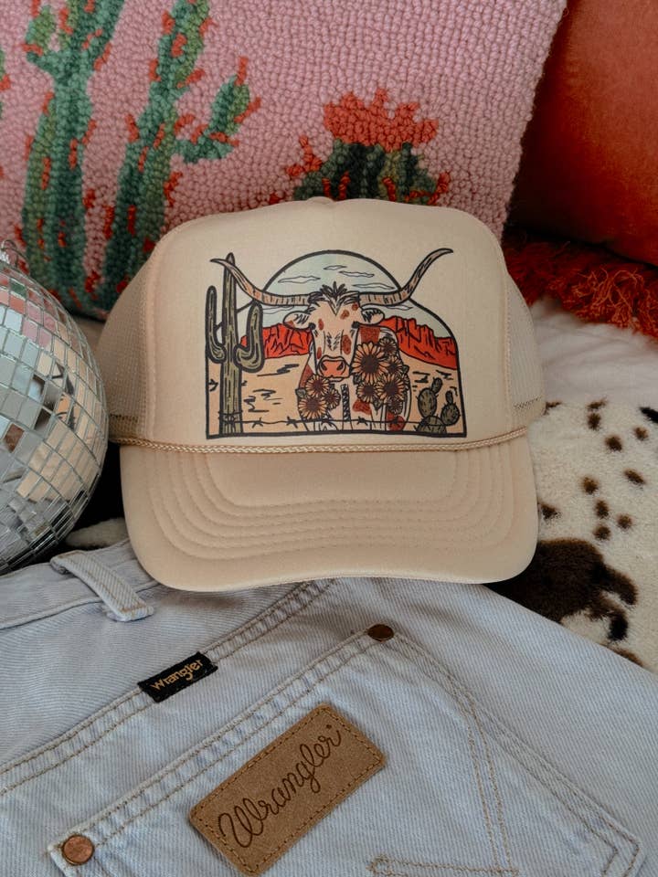 ØRKENLANGHORN TRUCKER for engroshandel hos Western Vintage Babe