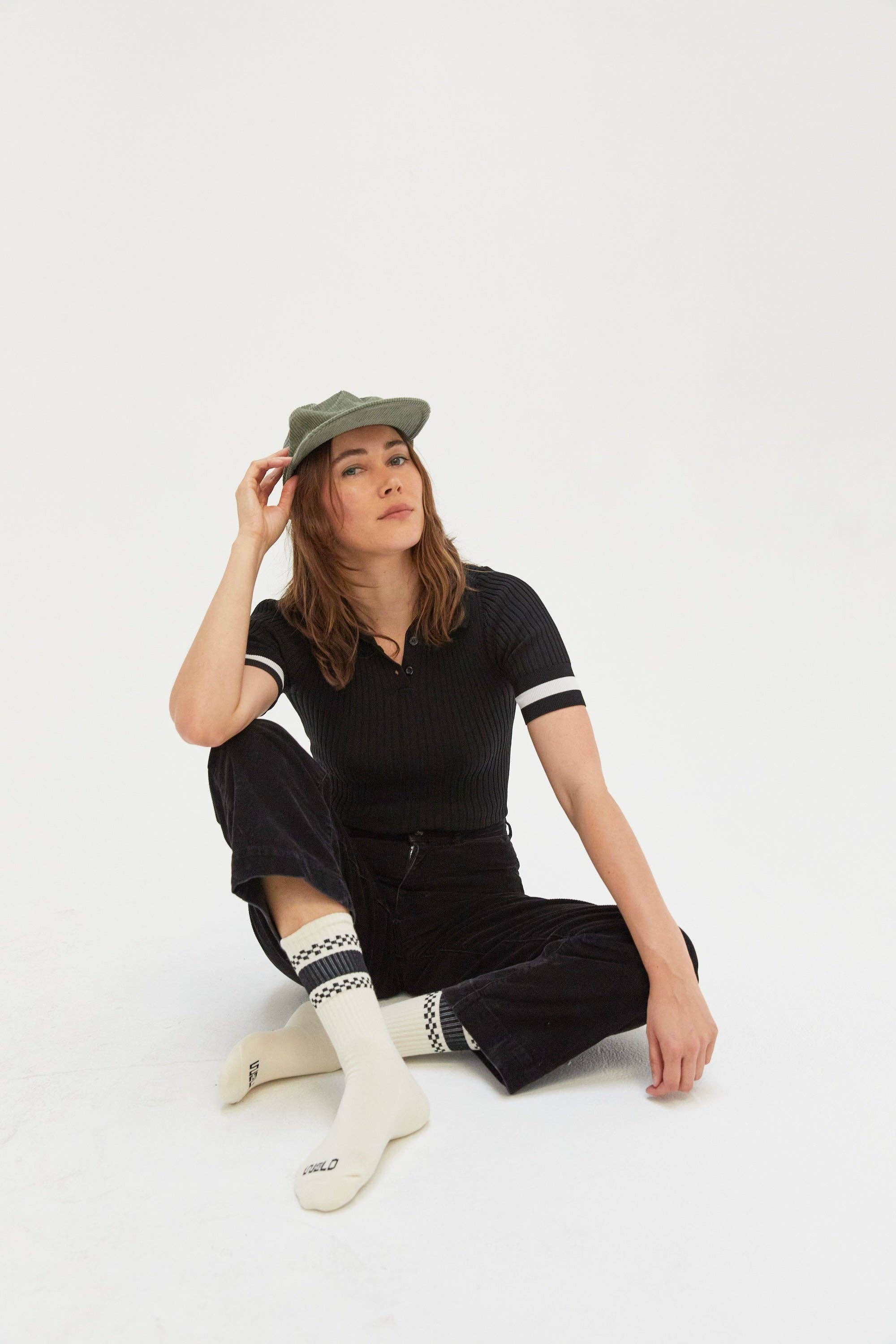 Weld Mfg. - Wholesale Socks - Unisex - Checkerboard Striped Crew Socks1