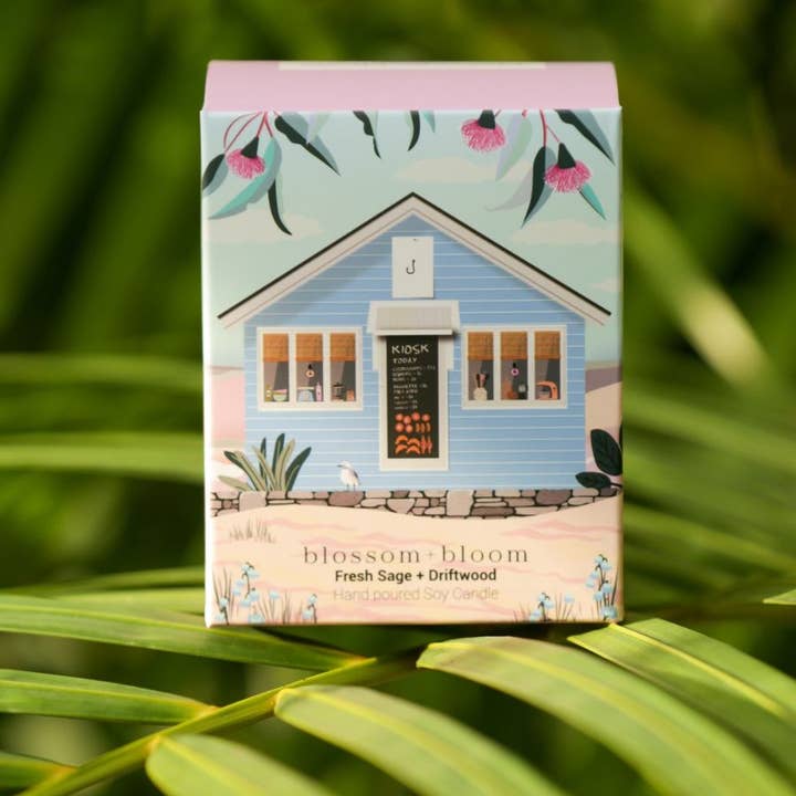 Blossom and Bloom - Wholesale Jar/Filled Candle - Fresh Sage + Driftwood - Small 220 g1