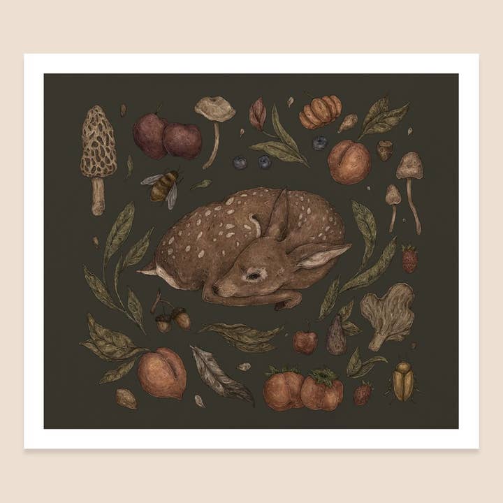 Impression de fauve de nourriture 10,5 po x 9 po pour la vente par Jessica Roux Illustration