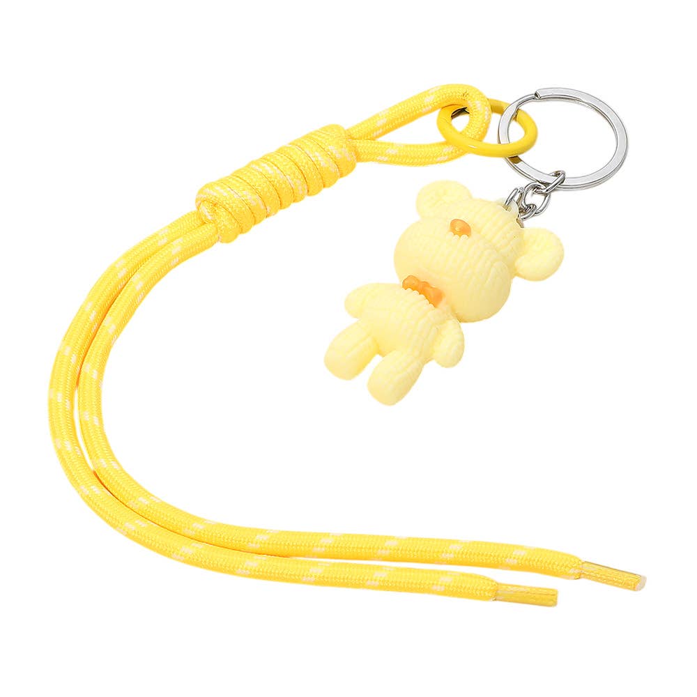 Sensibling Corp. - Wholesale Keychain - Women's - 12PCS - Teddy Bear Rope Tassel Keychains4