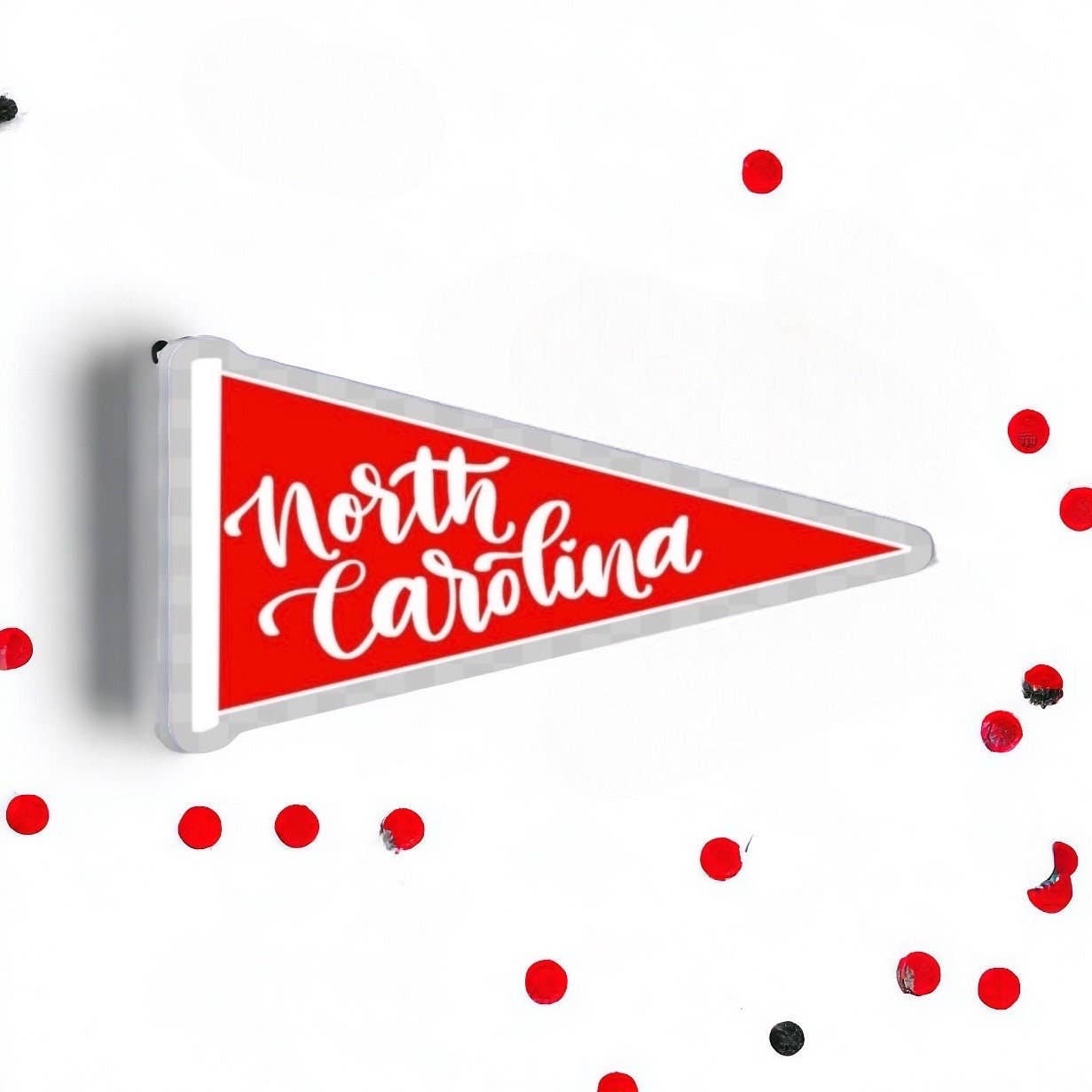 Positively North Carolina - Wholesale Sticker - North Carolina State Waterproof Vinyl Pennant Decal1