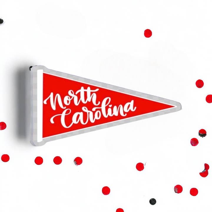 Positively North Carolina - Wholesale Sticker - North Carolina State Waterproof Vinyl Pennant Decal1