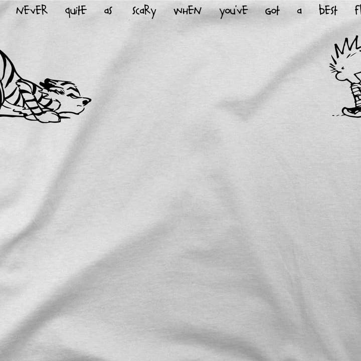 Art-O-Rama Shop - Wholesale Screen Printed T-Shirt - Unisex - Calvin and Hobbes Best Friends Quote T-Shirt1