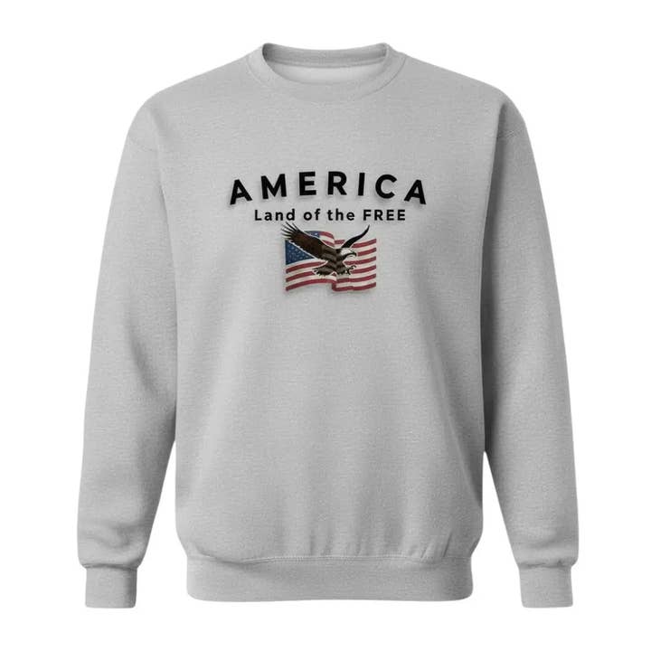 America Land of the Free - Sweatshirt for wholesale by Trailhead Candles