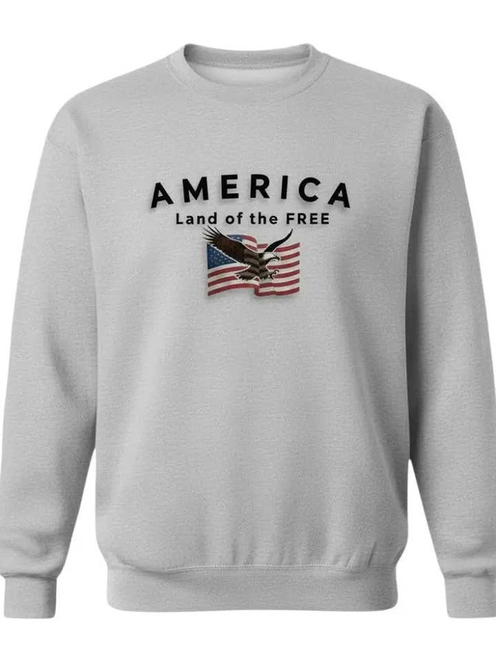 America Land of the Free - Sweatshirt for wholesale by Trailhead Candles