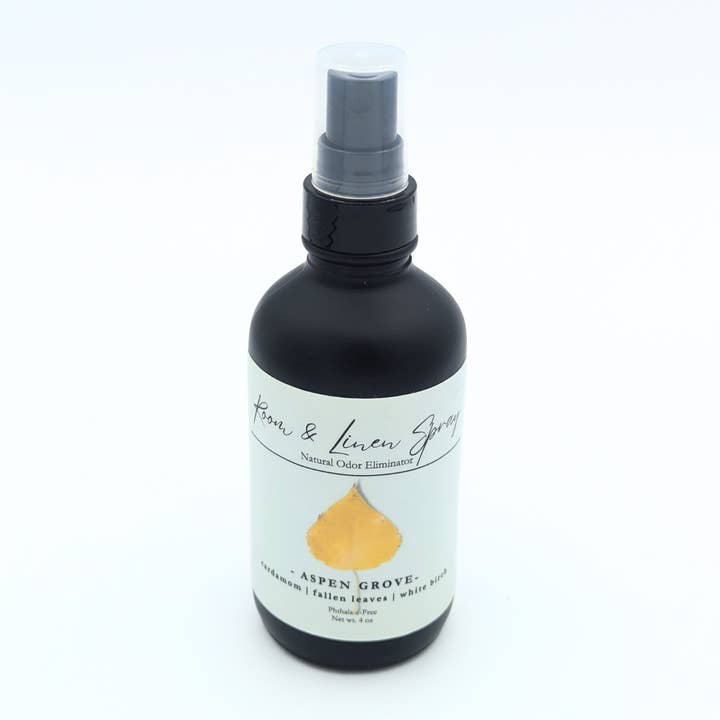 Aspen Grove Room & Linen Spray for wholesale by Mother Wolf Candle Co.
