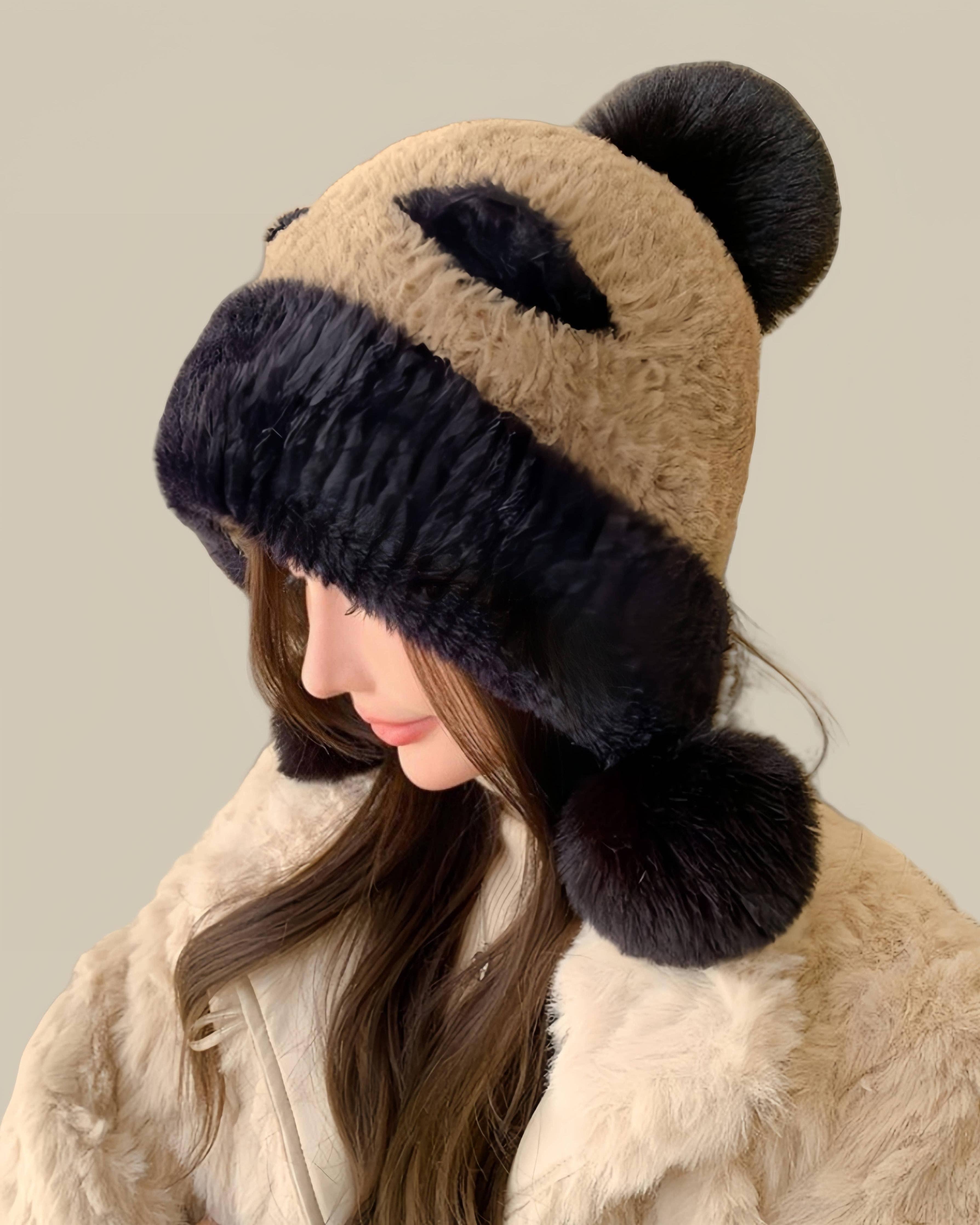 JC Sunny Fashion - Wholesale Hat Accessory - Women's - JCH903304 Cozy Plush Panda Earflap Hat5