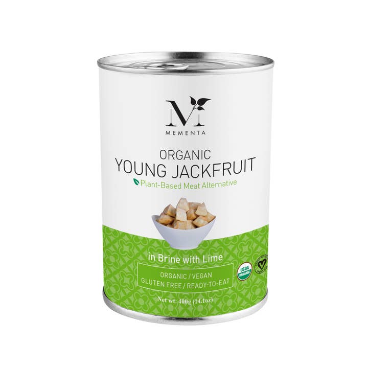 Mementa Inc. - Vendita all'ingrosso Pasti pronti a lunga conservazione - Jackfruit biologico, semplice in salamoia