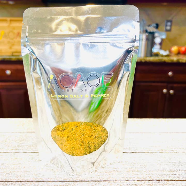 Abstract Spice Lemon Salt & Pepper for wholesale by AC Art Of Food, LLC