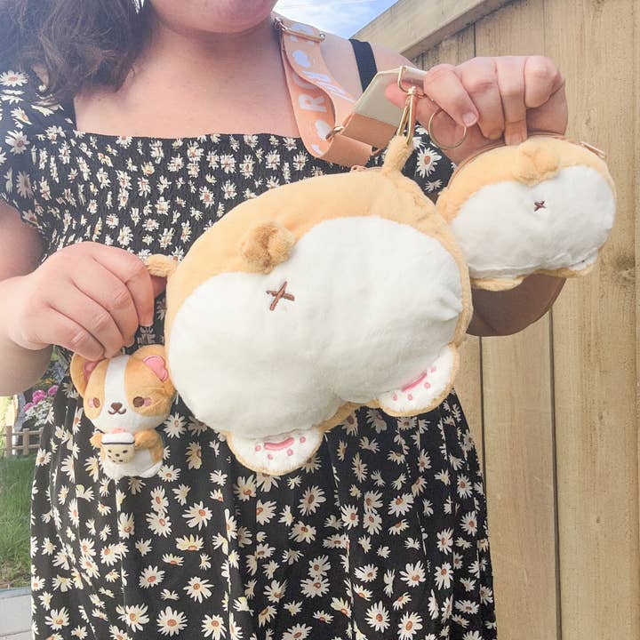 Single Sploot - Wholesale Crossbody Bag - Women's - Corgi Butt Crossbody Pouchette4