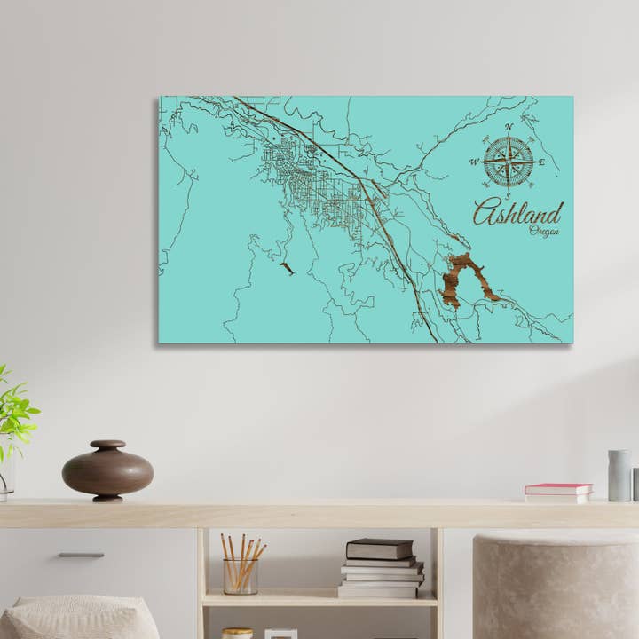 Oregon: Ashland Street Visa karta för wholesale av Fire & Pine