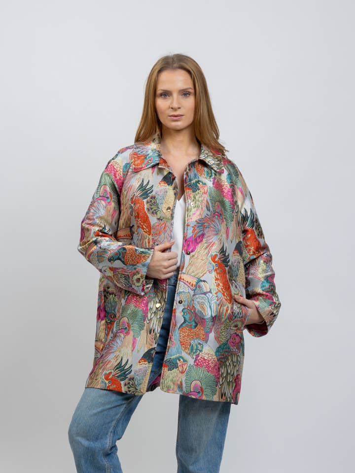 CAPPOTTO A MOTIVO JACQUARD METALLIZZATO per la vendita all'ingrosso da parte di KZELL PARIS