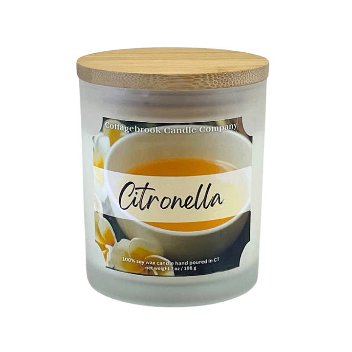 Citronella-Sojakerze | 100 % Sojawachs, handgegossen, umweltfreundlich für den Großhandel von Cottagebrook Candle Company