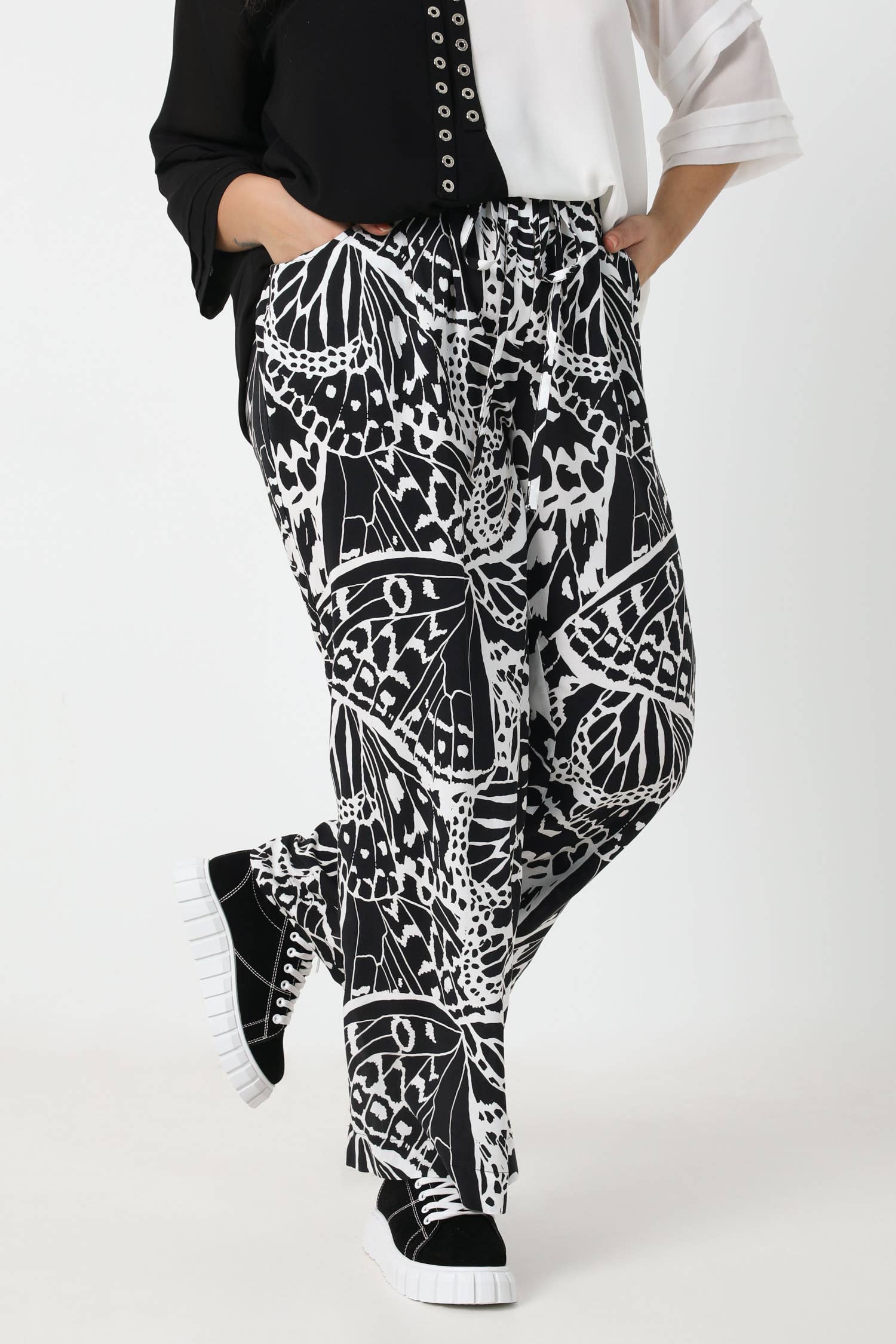 Jean-Marc-Philippe - Vendita all'ingrosso Pantalone - Donna - Pantaloni fluidi stampati con tessuto oeko-tex