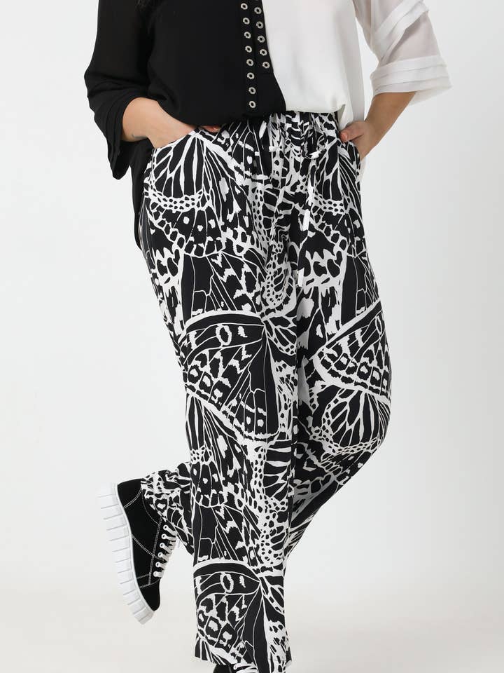 Jean-Marc-Philippe - Vendita all'ingrosso Pantalone - Donna - Pantaloni fluidi stampati con tessuto oeko-tex0