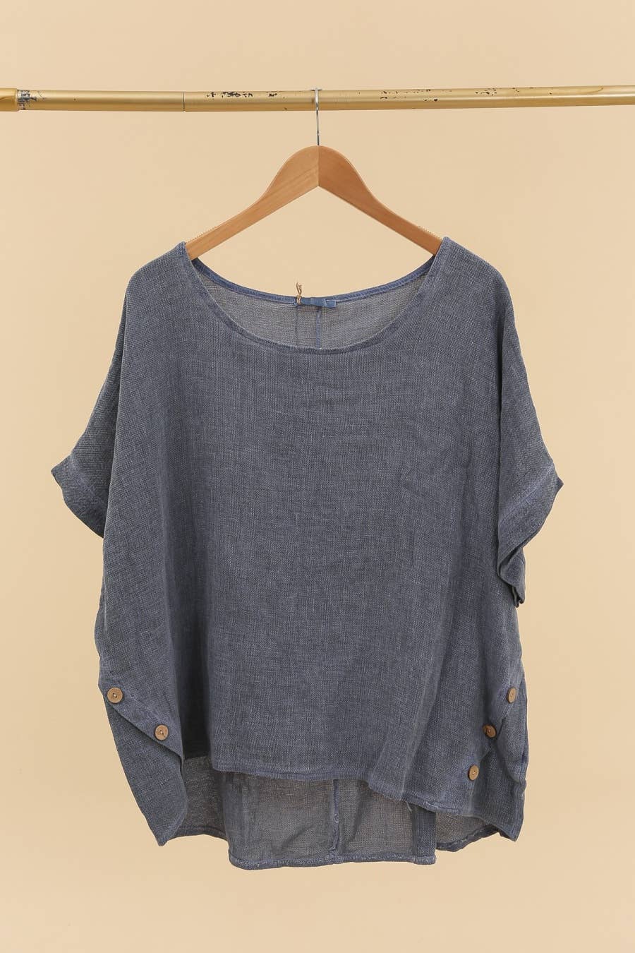 LÉA & LUC - Wholesale Tunic - Women's - Blouse in 50% linen and 50% cotton REF. 464912