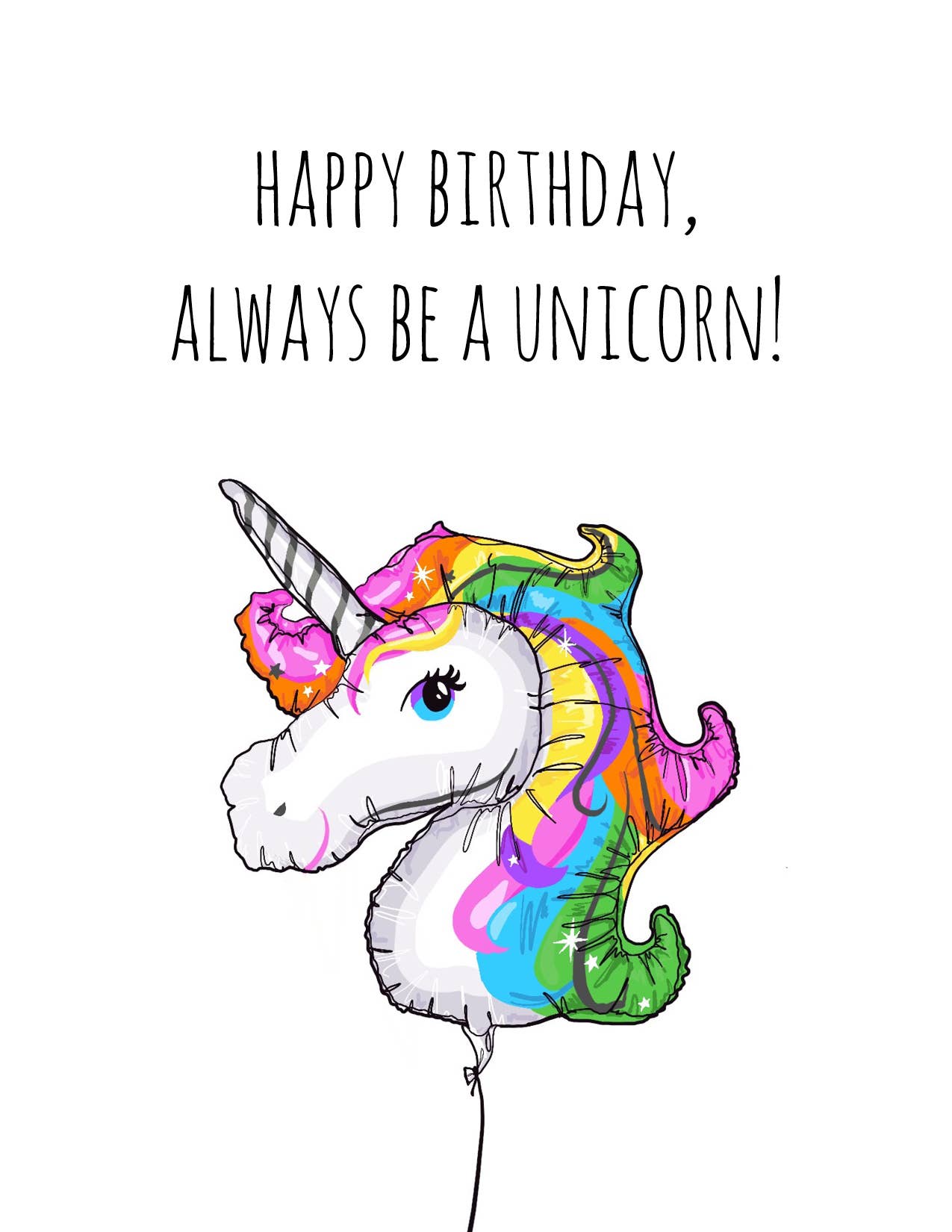 Noted By Copine – Engroshandel Fødselsdagskort – Unicorn Tillykke med fødselsdagskort1