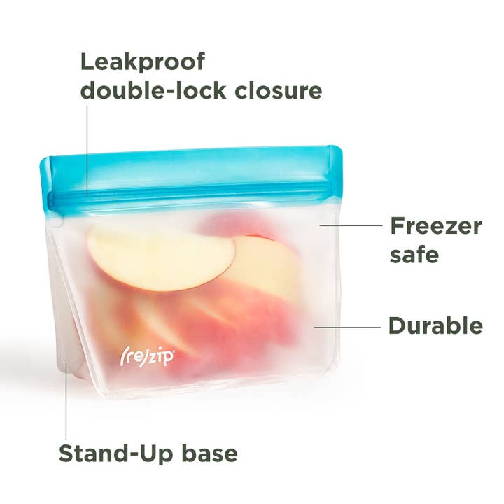Rezip Co. - Wholesale Food Storage Wrap/Bag - Reusable Stand-Up Half Gallon Storage Bags7