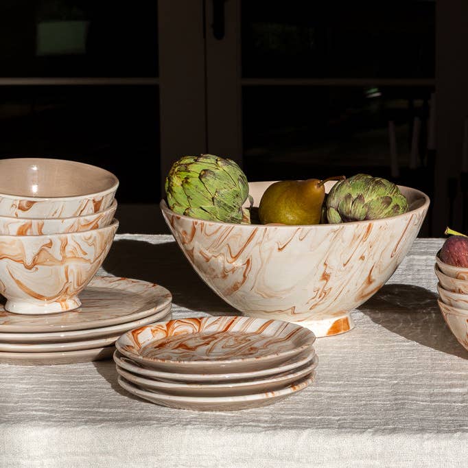 Une Vie Nomade - Wholesale Bowl - Marbled Terra Ramen Bowl - Set of 42