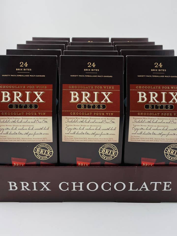 Brix Bites Présentoir de comptoir (paquet de 15) pour la vente par Brix Chocolate