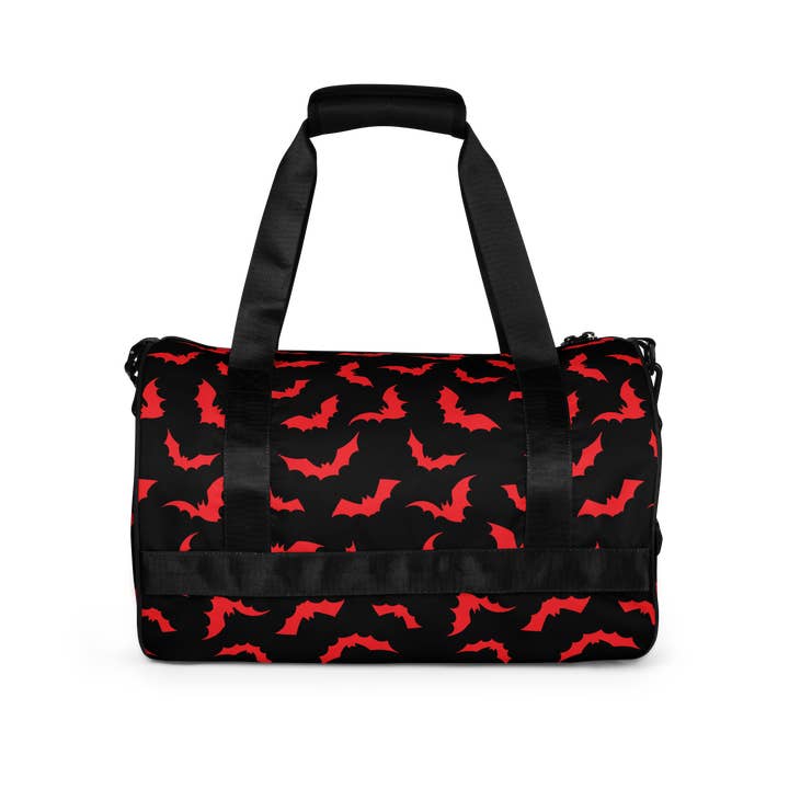 Goth Cloth Co. - Wholesale Weekender Bag - Women's - Bloody Bats Gym Bag3