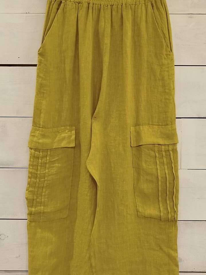 Linos y Textiles - Wholesale Pants - Women's - REF: 6443 100% linen trousers