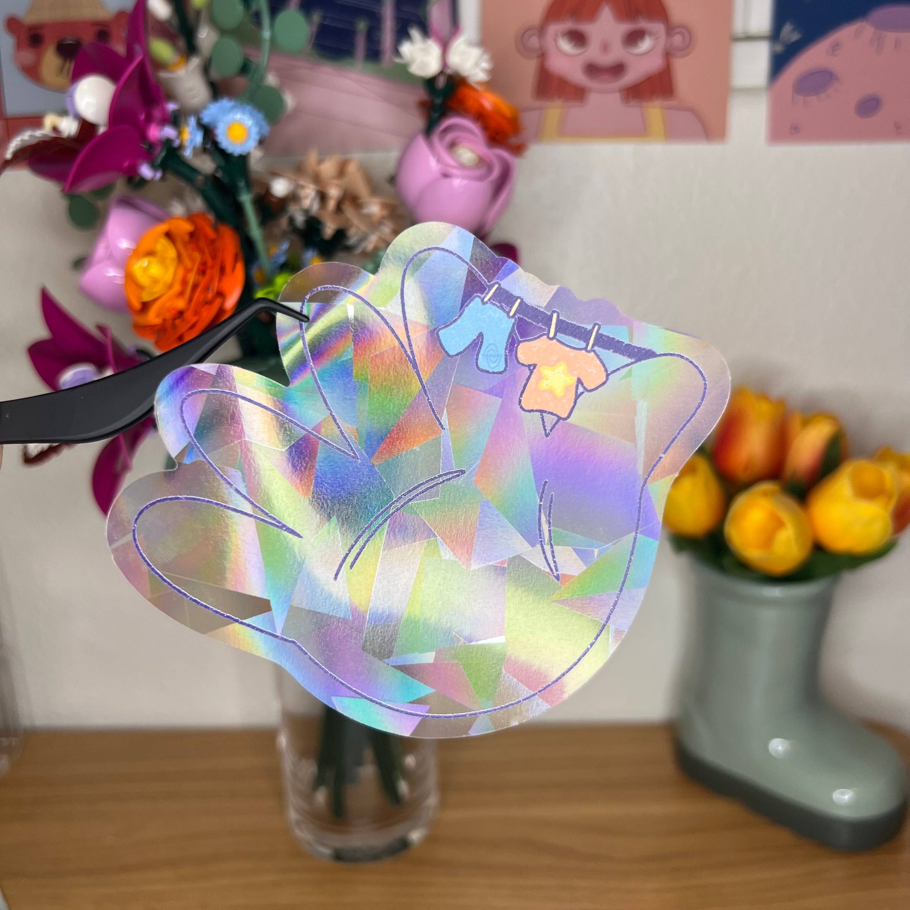 GLTCHGIRL - Wholesale Suncatcher - laundry universe suncatcher decal2